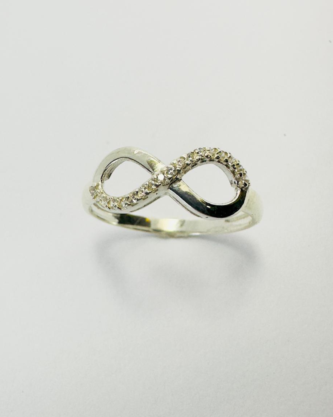 Anel infinito Cravejado Prata 925 - PJ103