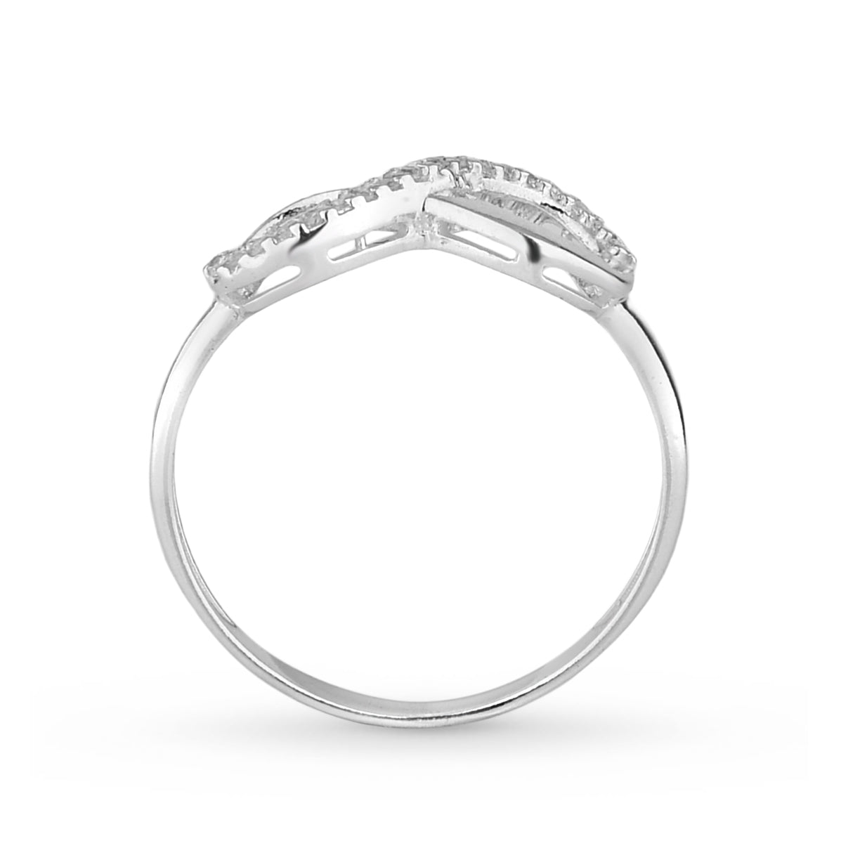 Anel Infinity Crystal em Prata 925 Com Zircônia