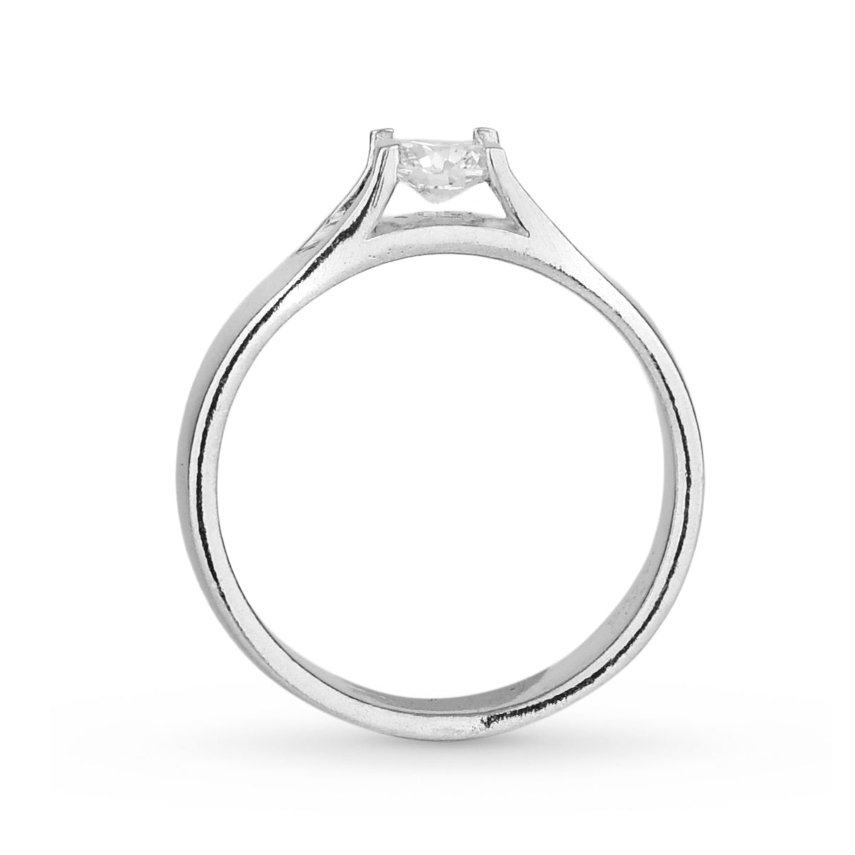Anel Lunar em Prata 925 Com Zircônia