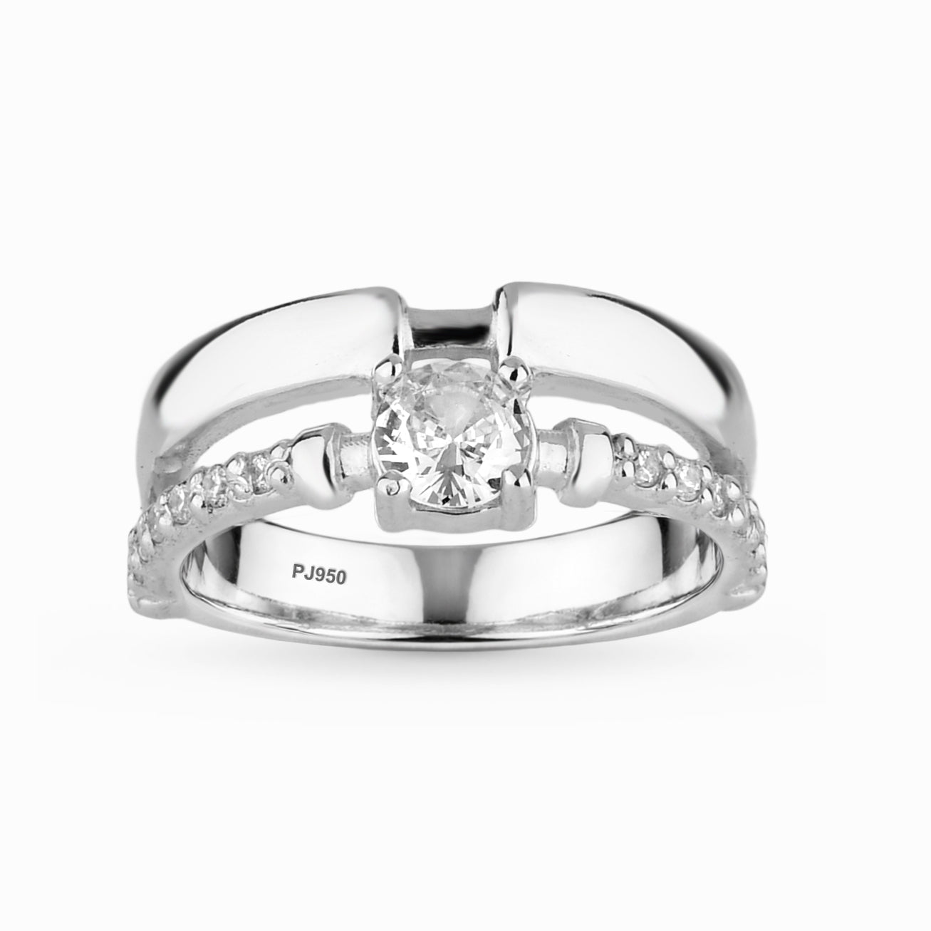 Anel Victorian em Prata 925 Com Zircônia