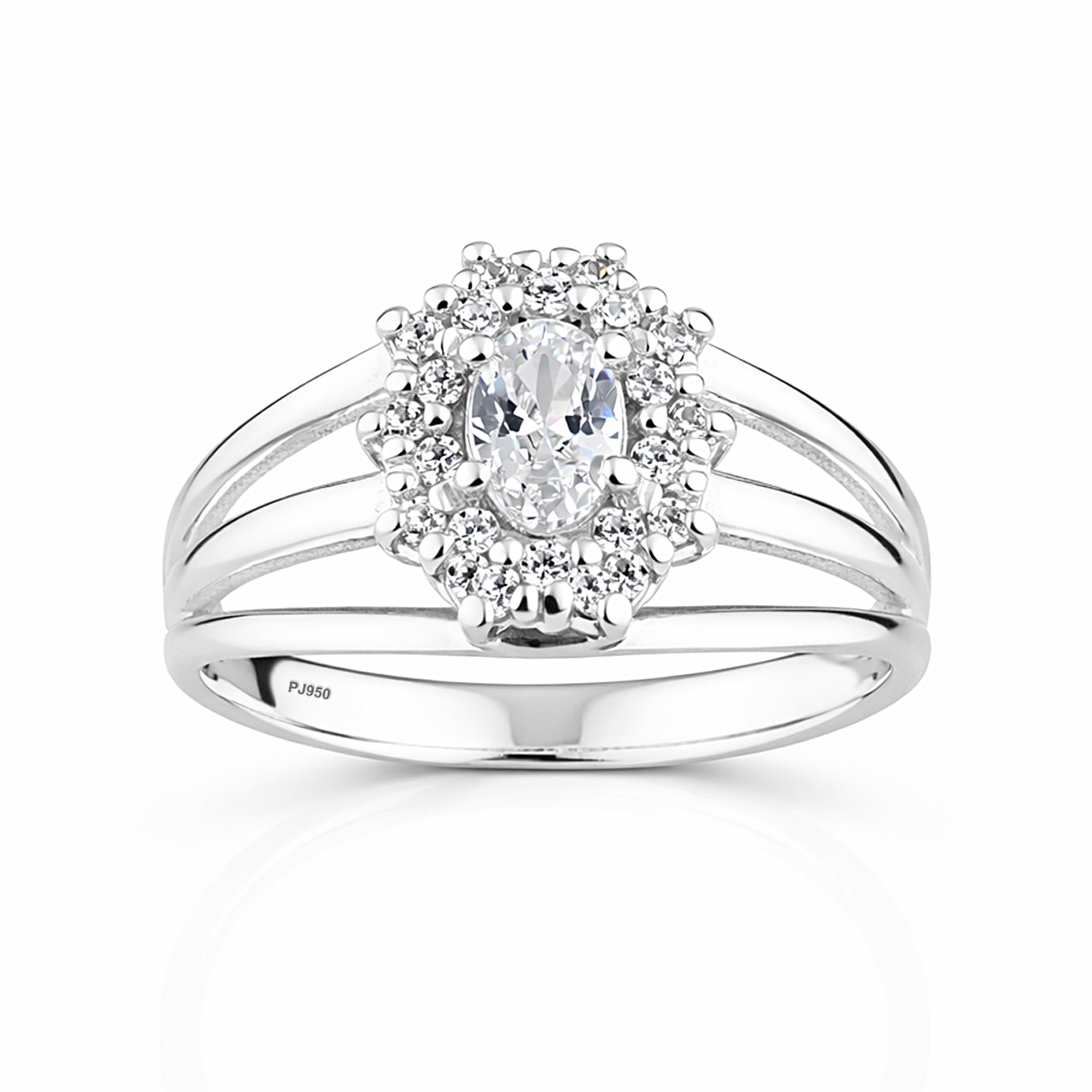 Anel Charlotte em Prata 925 Com Zircônia